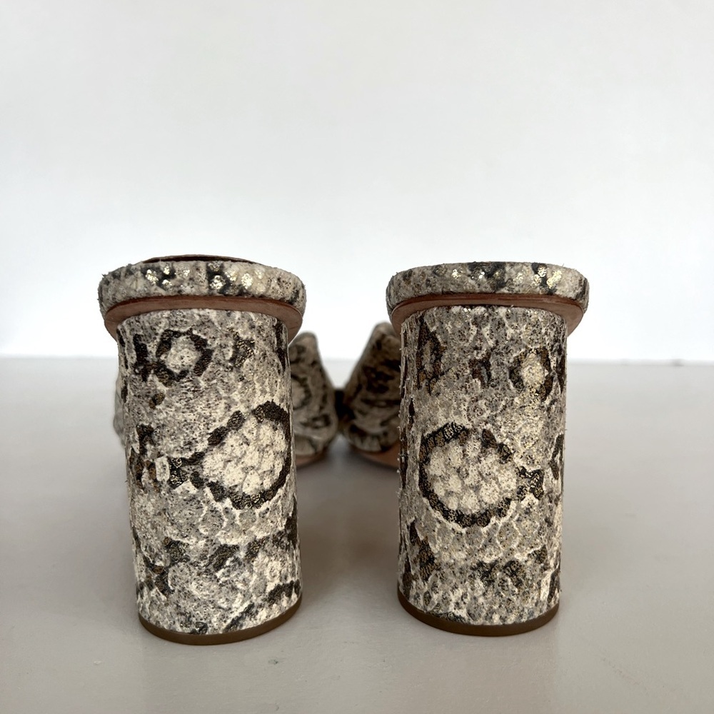 Loeffler Randall Coco High Heel Knot Snakeskin Slide, size 9.5 - Picture 5 of 13
